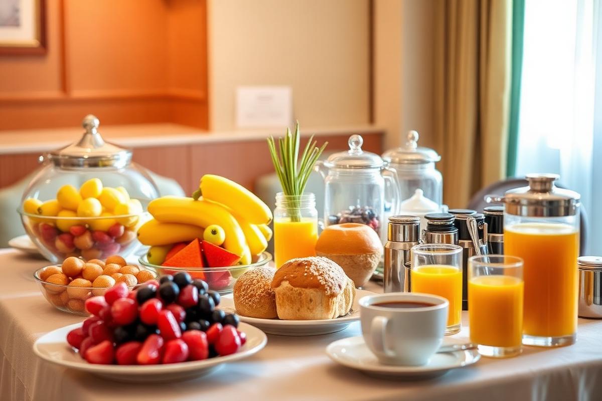 Desayuno buffet del hotel
